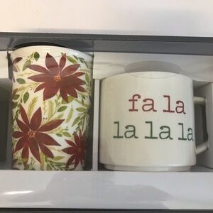 Threshold 2 Pack Christmas Mugs New